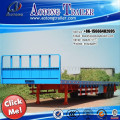 Carbon Steel 2-3 Axles flatbed Container Semi Trailer/Log Loader Trailer